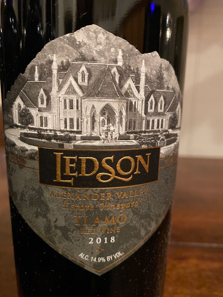 2018 Ledson Ti Amo Alexander Valley, USA, California, Sonoma County, Alexander Valley
