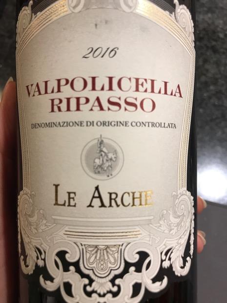 2016 Le Arche Ripasso della Valpolicella CellarTracker