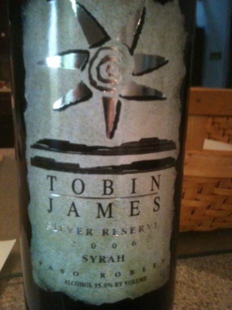 2006 Tobin James Syrah Silver Reserve Tobin James, USA, California ...