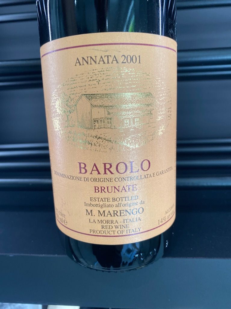 2001 M. Marengo Barolo Brunate CellarTracker