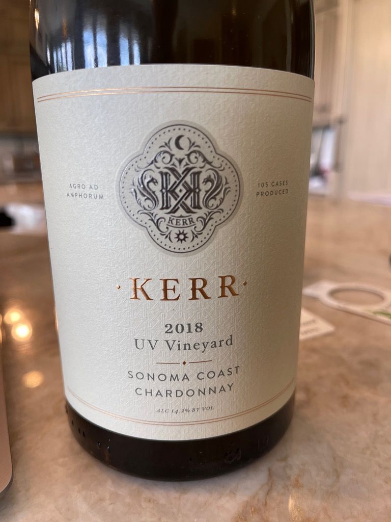 2018 Kerr Cellars Chardonnay UV Vineyard, USA, California, Sonoma ...