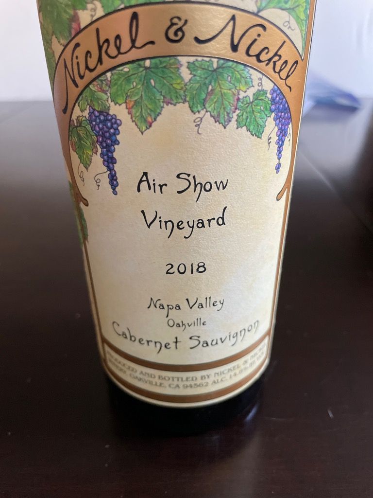 2018 Nickel & Nickel Sauvignon Air Show Vineyard, USA