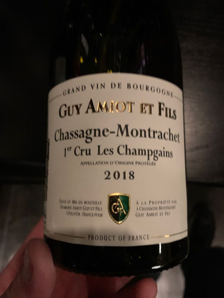 2019 Domaine Amiot Guy et Fils Chassagne-Montrachet 1er Cru Les