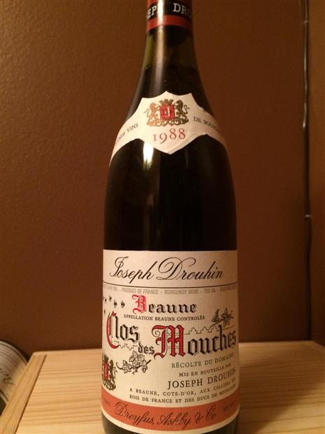 1988 Joseph Drouhin Beaune 1er Cru Clos des Mouches Rouge