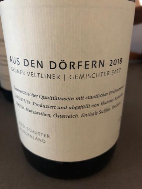 2018 Rosi Schuster Grüner Veltliner Aus Den Dorfern, Austria ...