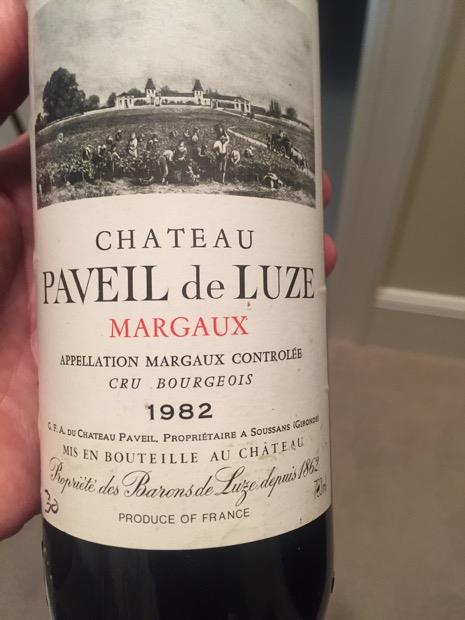 1982 Château Paveil de Luze - CellarTracker