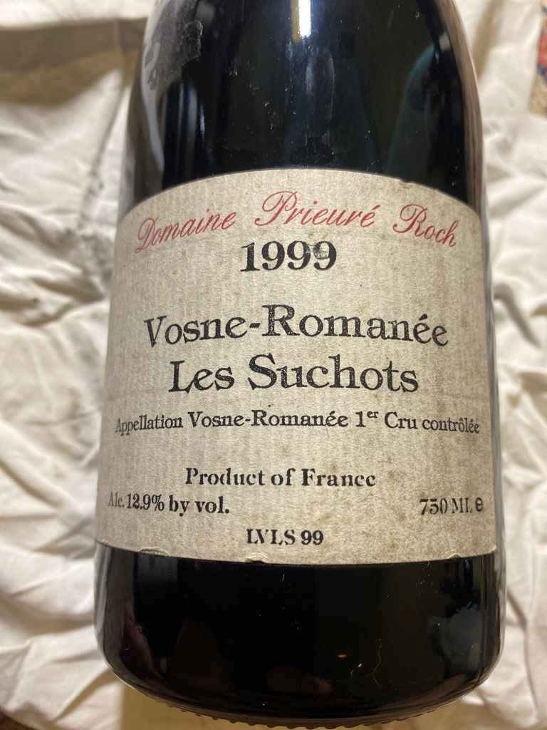 1999 Domaine Prieuré Roch Vosne-Romanée 1er Cru Les Suchots - CellarTracker