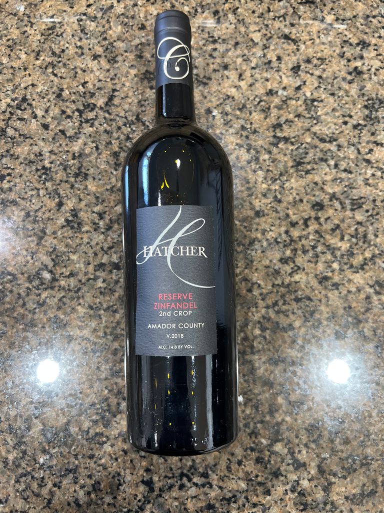 2018 Hatcher Winery Zinfandel Reserve 2nd Crop, USA, California, Sierra