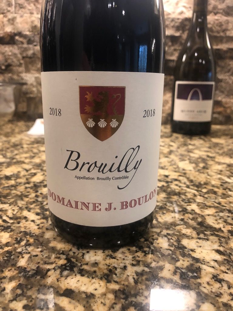 2018 Domaine J. Boulon Brouilly, France, Burgundy, Beaujolais, Brouilly