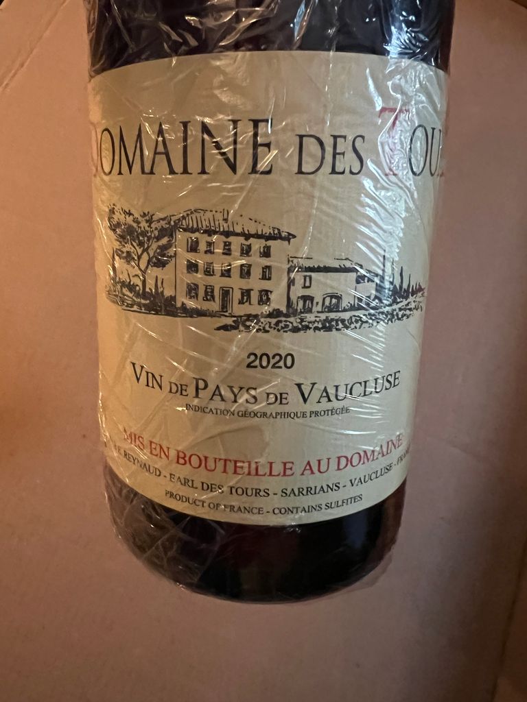 シャトー・デ・トゥール　2020 2020 Château des Tours Vin de Pays de Vaucluse - CellarTracker