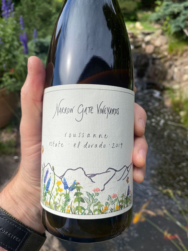 2019 Narrow Gate Vineyards Roussanne Dunamis, USA, California, Sierra