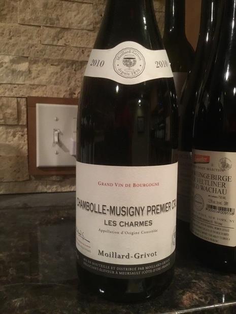 2010 Moillard-Grivot Chambolle-Musigny 1er Cru Les Charmes