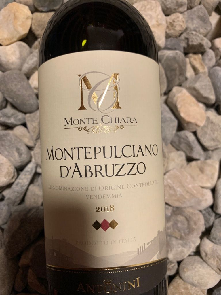 2020 Antonini Montepulciano d'Abruzzo Monte Chiara, Italy, Abruzzi ...