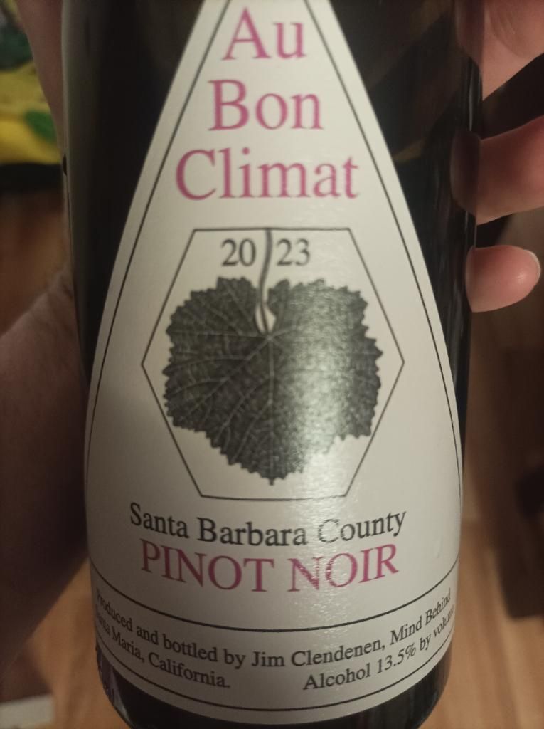 2023 Au Bon Climat Pinot Noir Santa Barbara County - CellarTracker