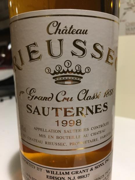 1999 Château Rieussec - CellarTracker