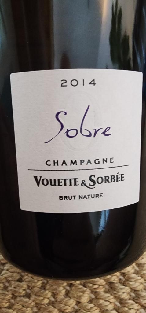 2014 Vouette et Sorbée Champagne Sobre Brut Nature - CellarTracker