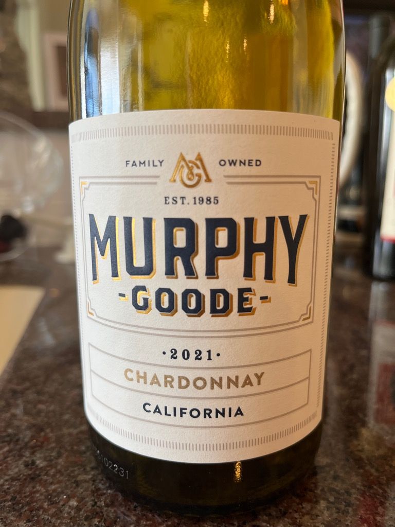 2021 Murphy-Goode Chardonnay, USA, California - CellarTracker