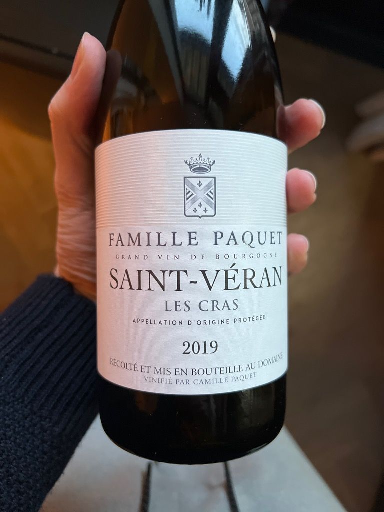 2019 Famille Paquet Saint Véran, France, Burgundy, Mâconnais, Saint