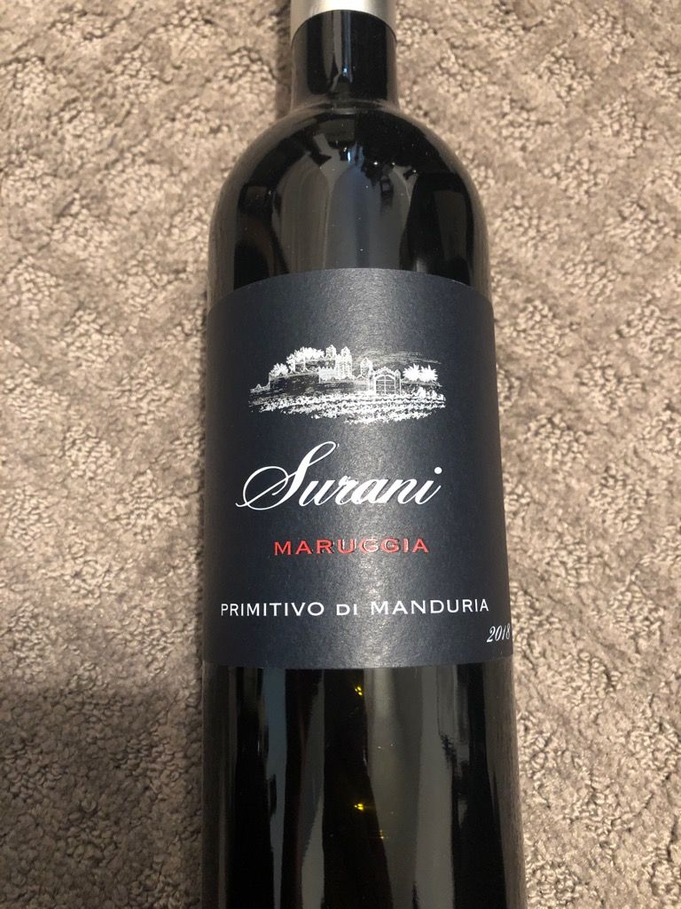 2019 Surani Primitivo di Manduria Maruggia, Italy, Puglia, Primitivo di ...