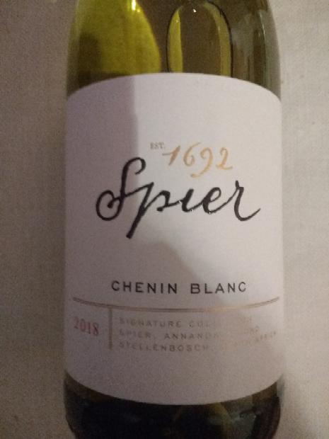 2018 Spier Chenin Blanc Signature South Africa Western Cape 