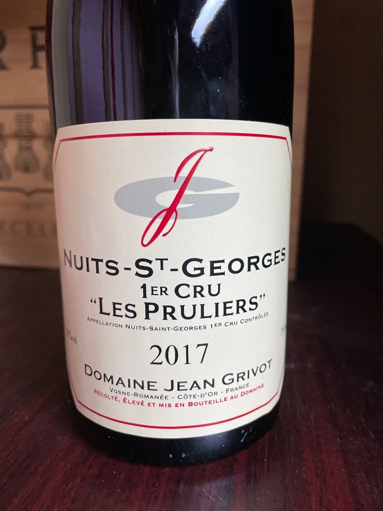 2017 Domaine Jean Grivot Nuits St. Georges 1er Cru Les Pruliers