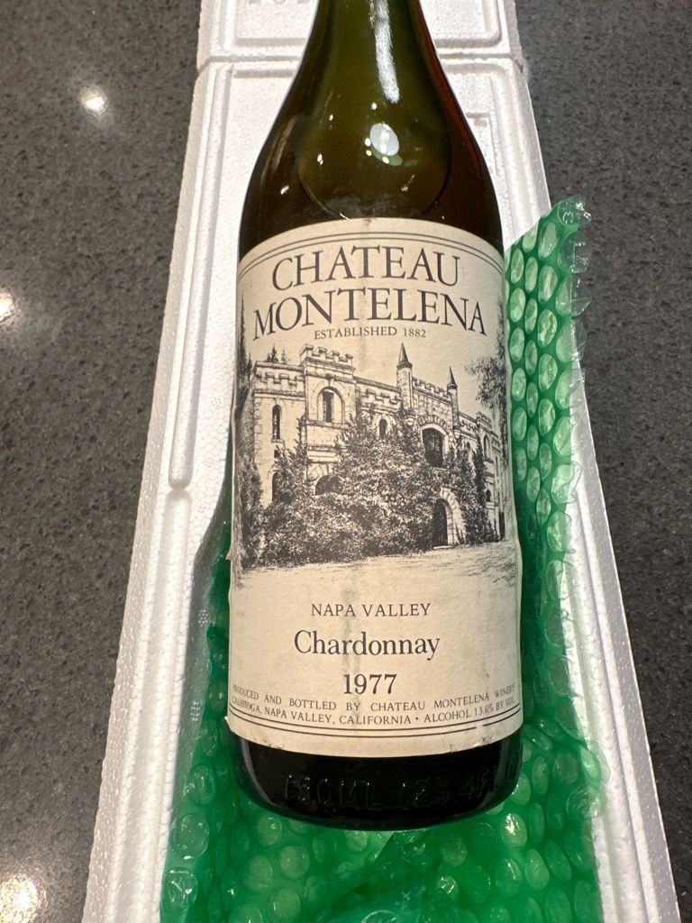 1977 Chateau Montelena Chardonnay Napa Valley - CellarTracker