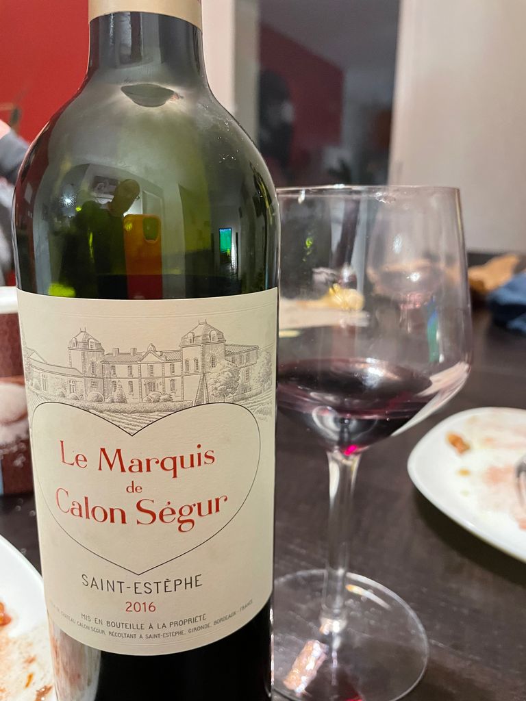 2016 Château Calon-Ségur Le Marquis de Calon Ségur - CellarTracker