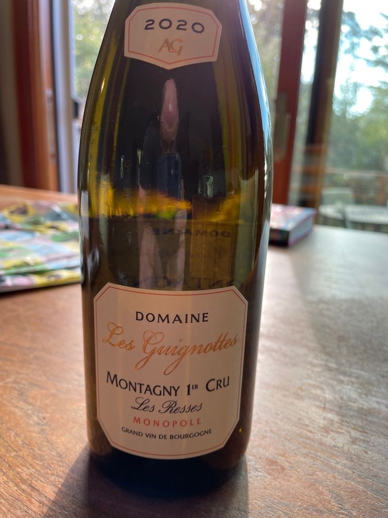 2019 Domaine Les Guignottes Montagny 1er Cru Les Resses Blanc , France ...