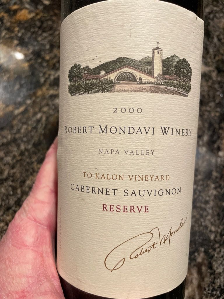 2000 Robert Mondavi Winery Cabernet Sauvignon Reserve - CellarTracker