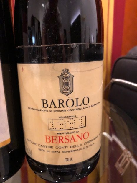1973 Bersano Barolo - CellarTracker