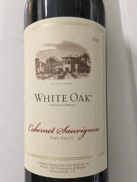 2010 White Oak Vineyards & Winery Cabernet Sauvignon, USA, California