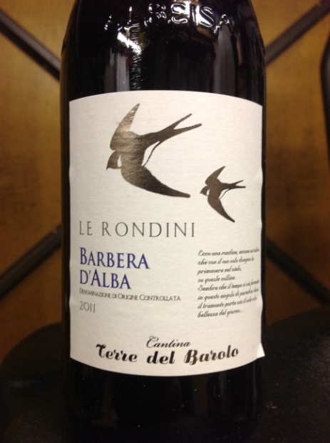2011 Cantina Terre Del Barolo Barbera d'Alba Le Rondini, Italy ...