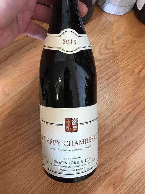 2013 Serafin Père et Fils Gevrey-Chambertin - CellarTracker