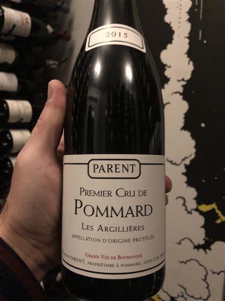 2015 Domaine Parent Pommard 1er Cru Les Argillières - CellarTracker