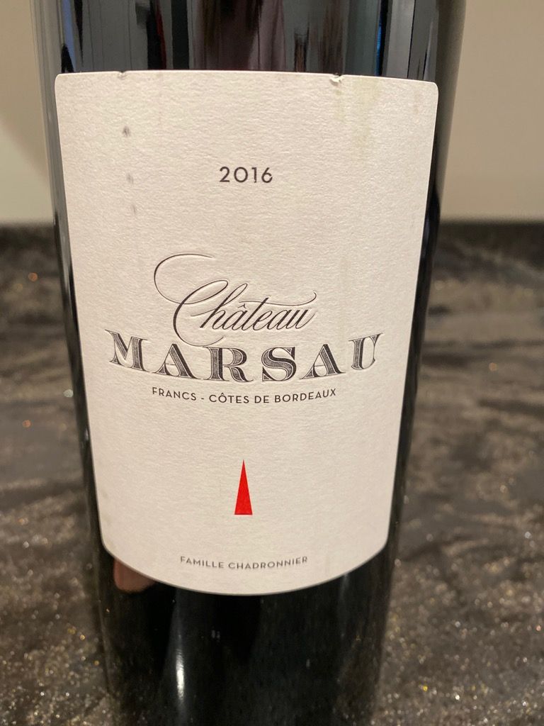 2016 Château Marsau Prelude, France, Bordeaux, Libournais, Francs Côtes ...