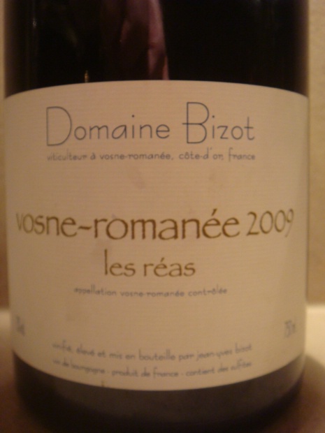 2010 Domaine Bizot Vosne-Romanée Les Réas - CellarTracker