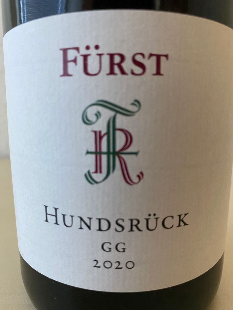 2020 Rudolf Fürst Hundsrück Spätburgunder Großes Gewächs, Germany