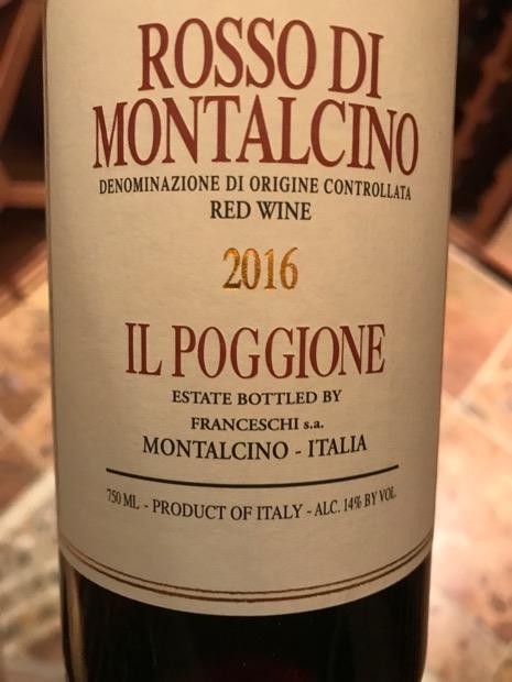 2016 Il Poggione (Proprietá Franceschi) Rosso di Montalcino Leopoldo ...