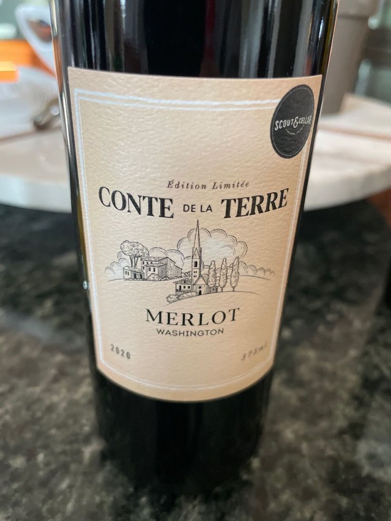 2020 Scout and Cellar Merlot Conte de la Terre Édition Limitée, USA
