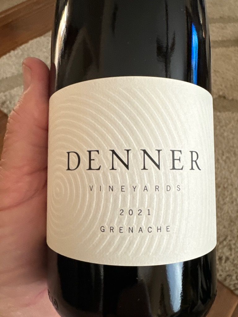 2021 Denner Grenache, USA, California, Central Coast, Paso Robles