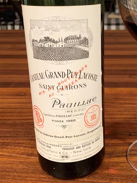 1966 Château Grand-Puy-Lacoste - CellarTracker