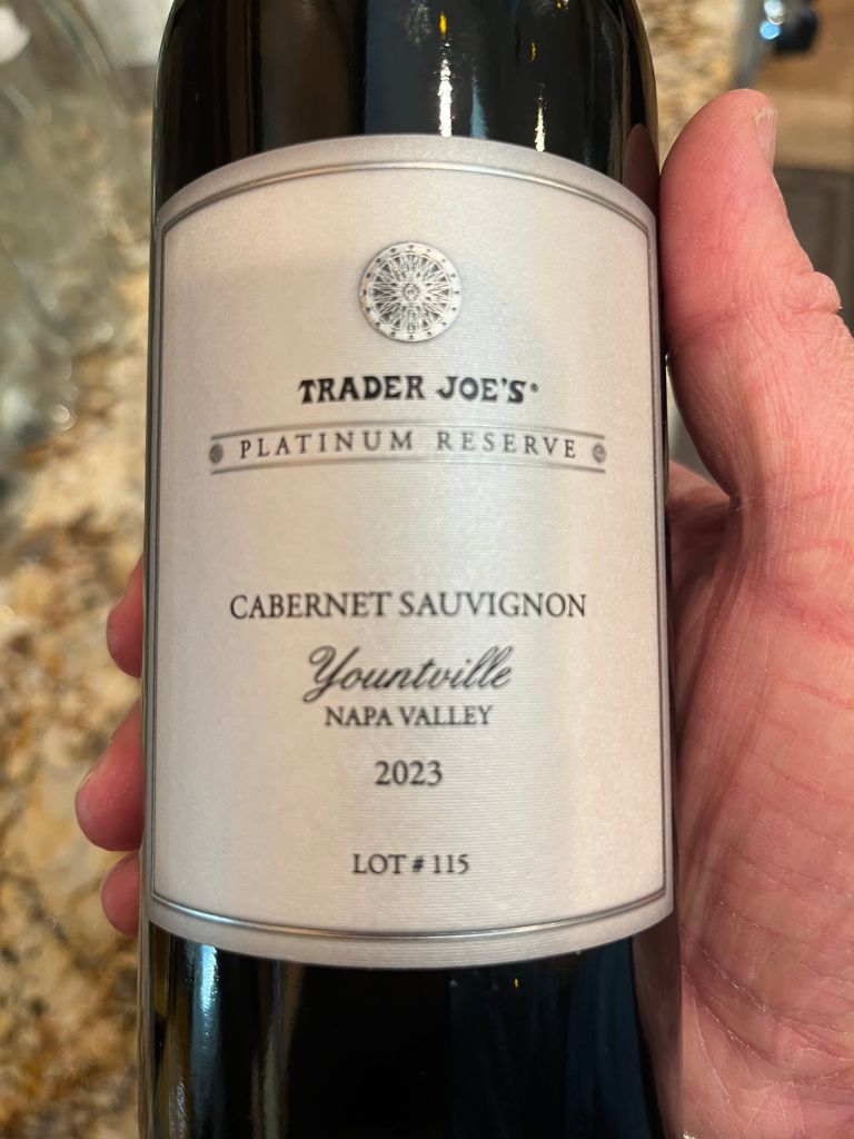 2023 Trader Joe's Cabernet Sauvignon Platinum Reserve Lot #115