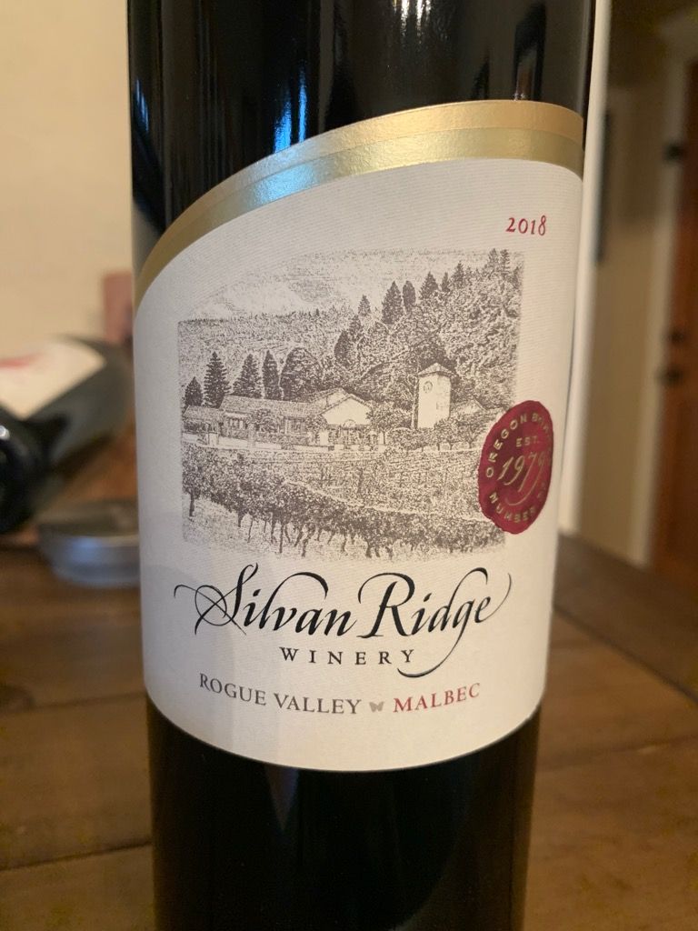 2018 Silvan Ridge Malbec - CellarTracker