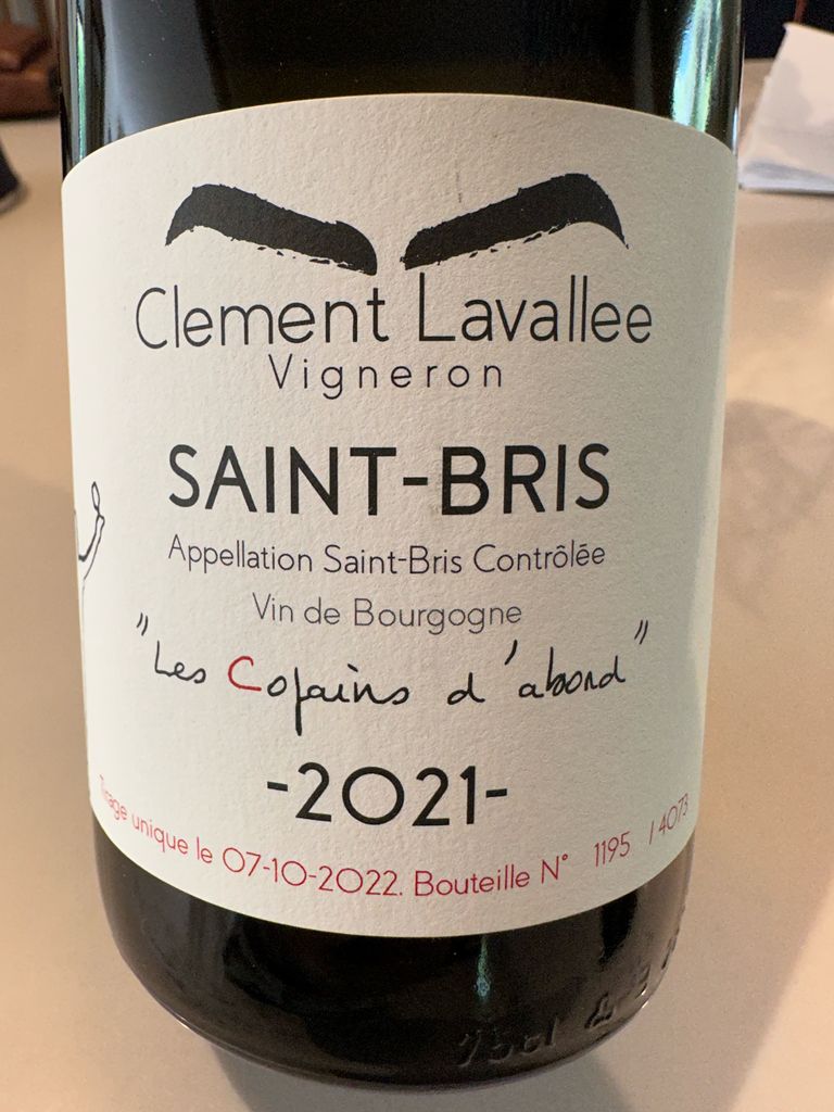 2024 Domaine Clement Lavallee Saint-Bris Les Copains D'Abord, France ...
