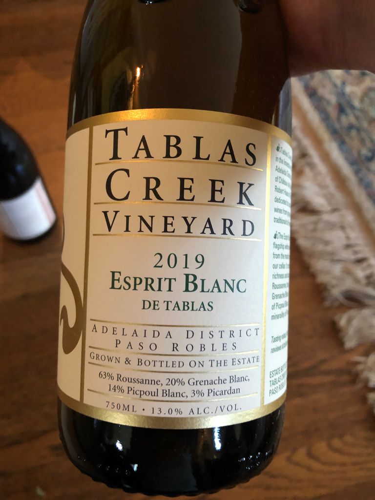 2019 Tablas Creek Esprit Blanc de Tablas, USA, California, Central
