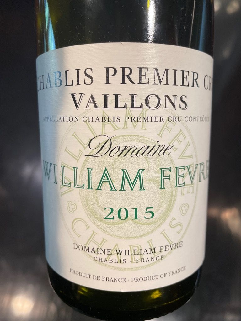 2019 Domaine William Fèvre Chablis 1er Cru Vaillons - CellarTracker