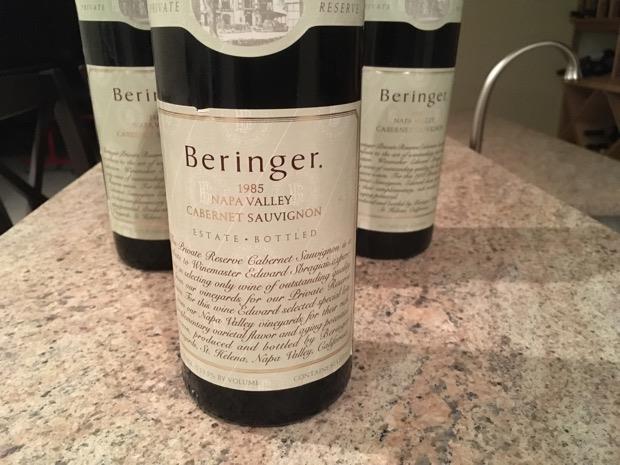 1985 Beringer Vineyards Cabernet Sauvignon Private Reserve