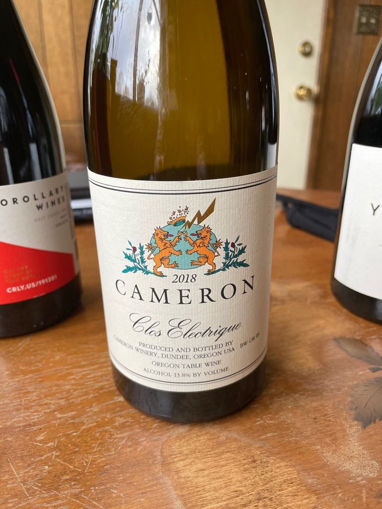 2018 Cameron Blanc Clos Electrique, USA, Oregon - CellarTracker