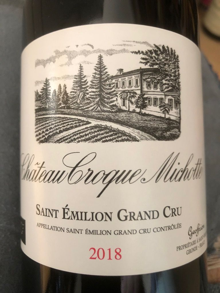 2019 Château Croque Michotte, France, Bordeaux, Libournais, St. Émilion ...