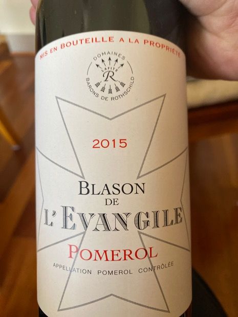 2015 Blason De Levangile France Bordeaux Libournais Pomerol